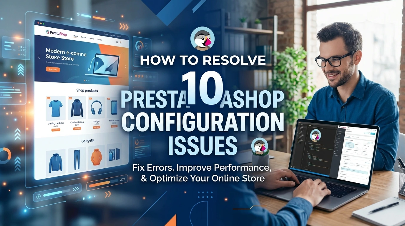 10 problemas comunes de configuración en PrestaShop y soluciones.